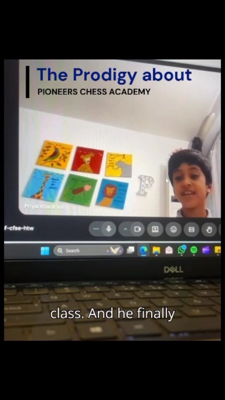 Instagram post from pioneers_chess_academy. This post is in position 15.