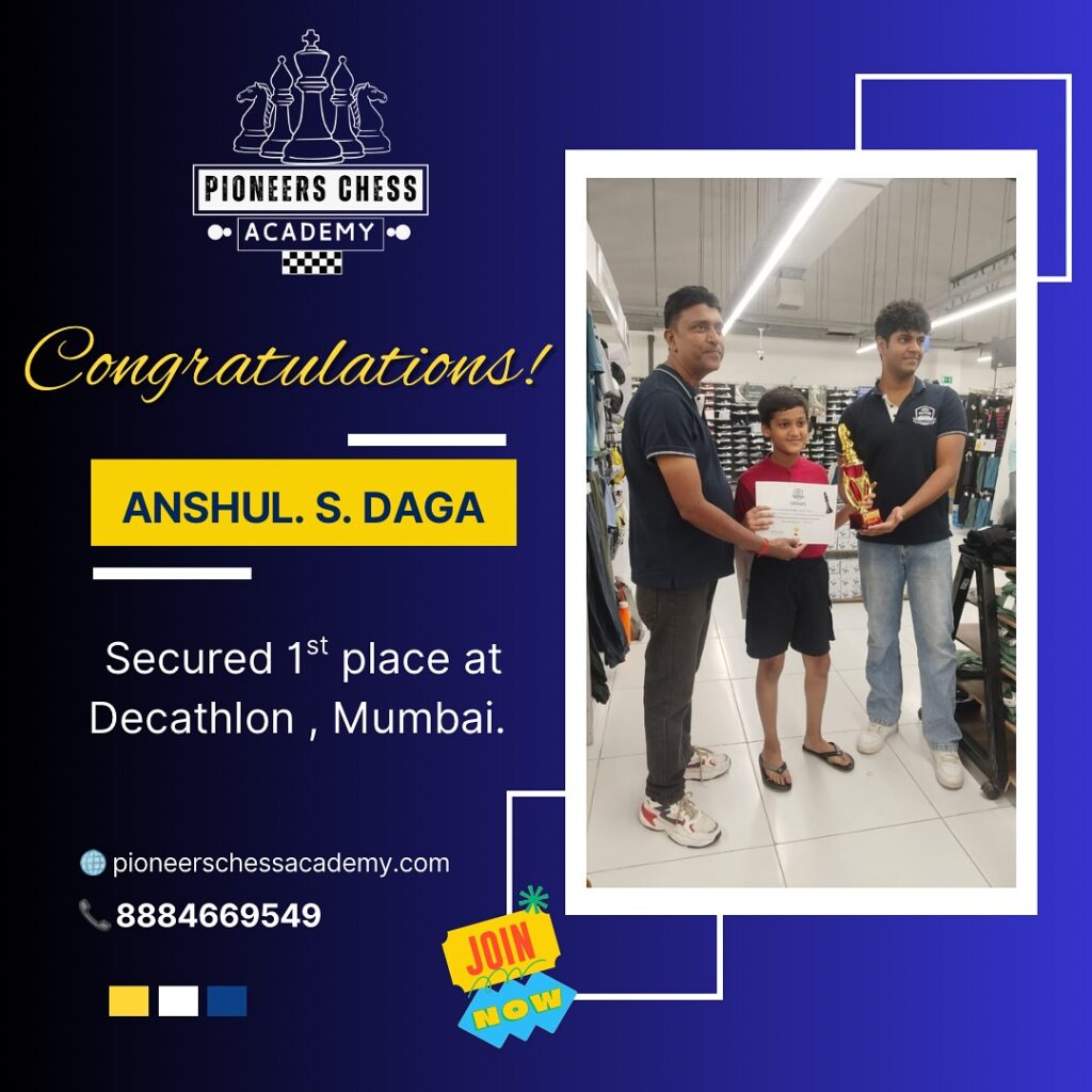 Instagram post from pioneers_chess_academy. This post is in position 3.